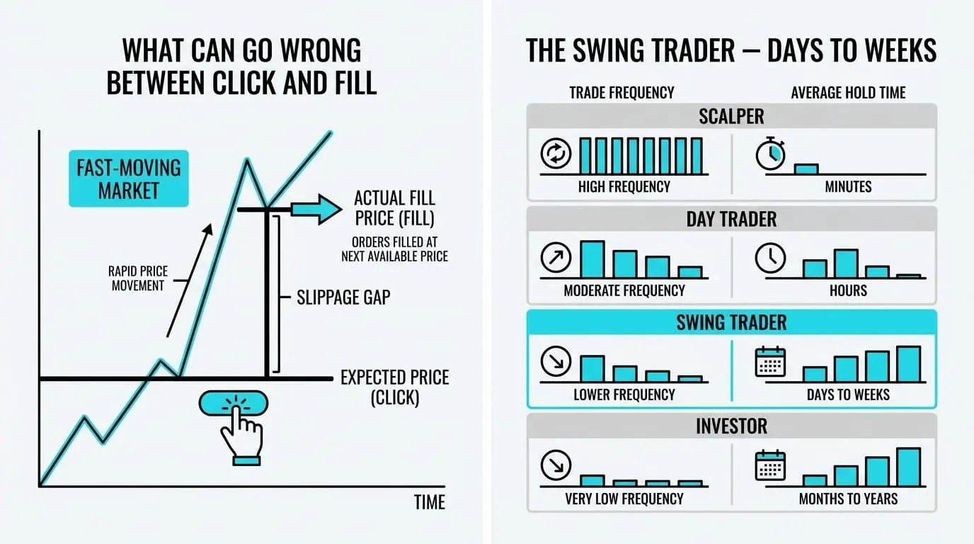 A scalper watching fast ticks on a level-two order book