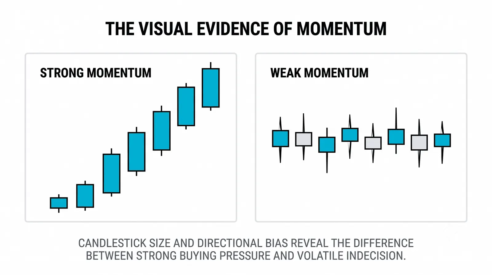 Direction versus momentum: which way price points and how hard it pushes