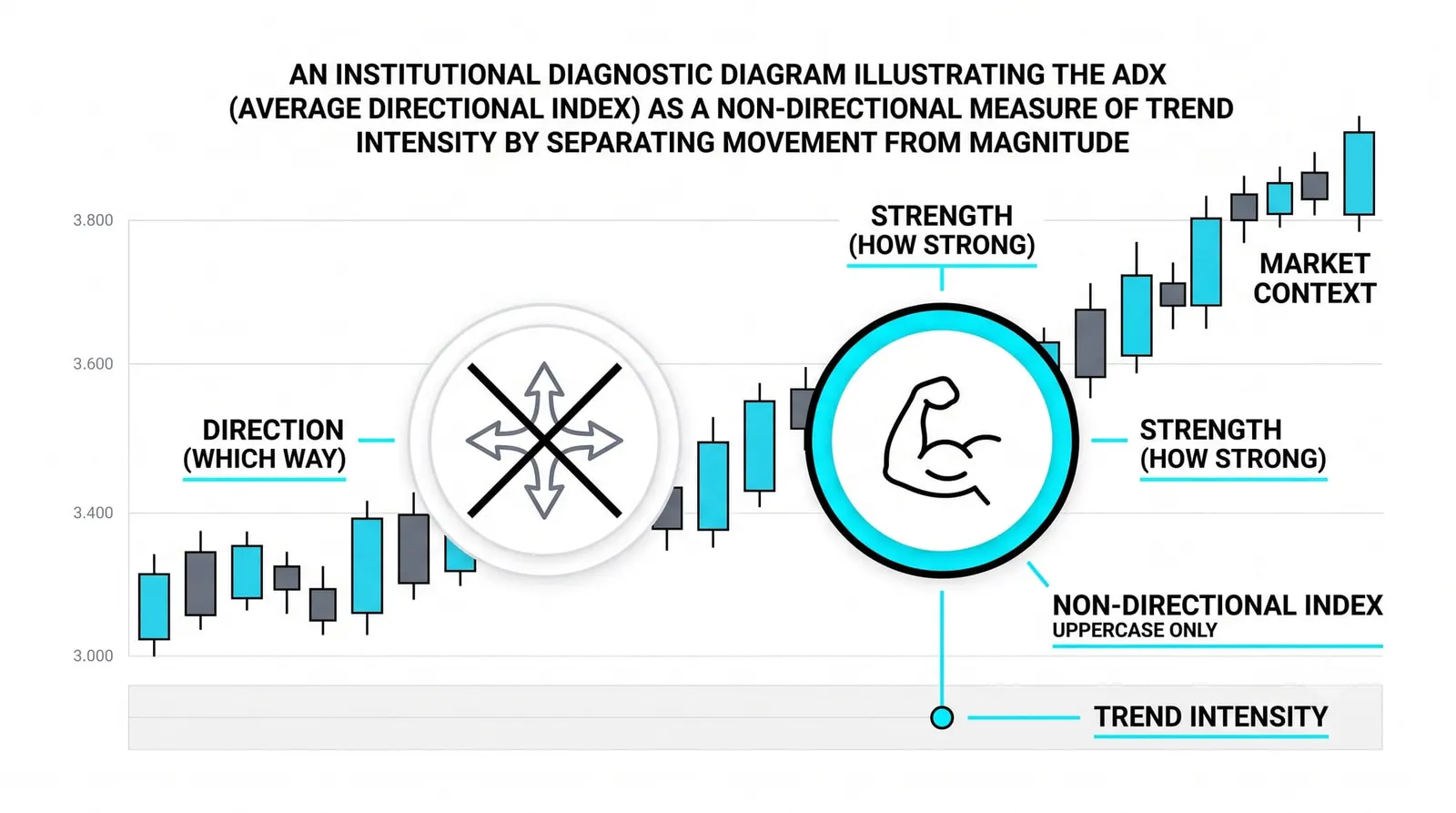 ADX: Average Directional Index, Measuring Trend Strength