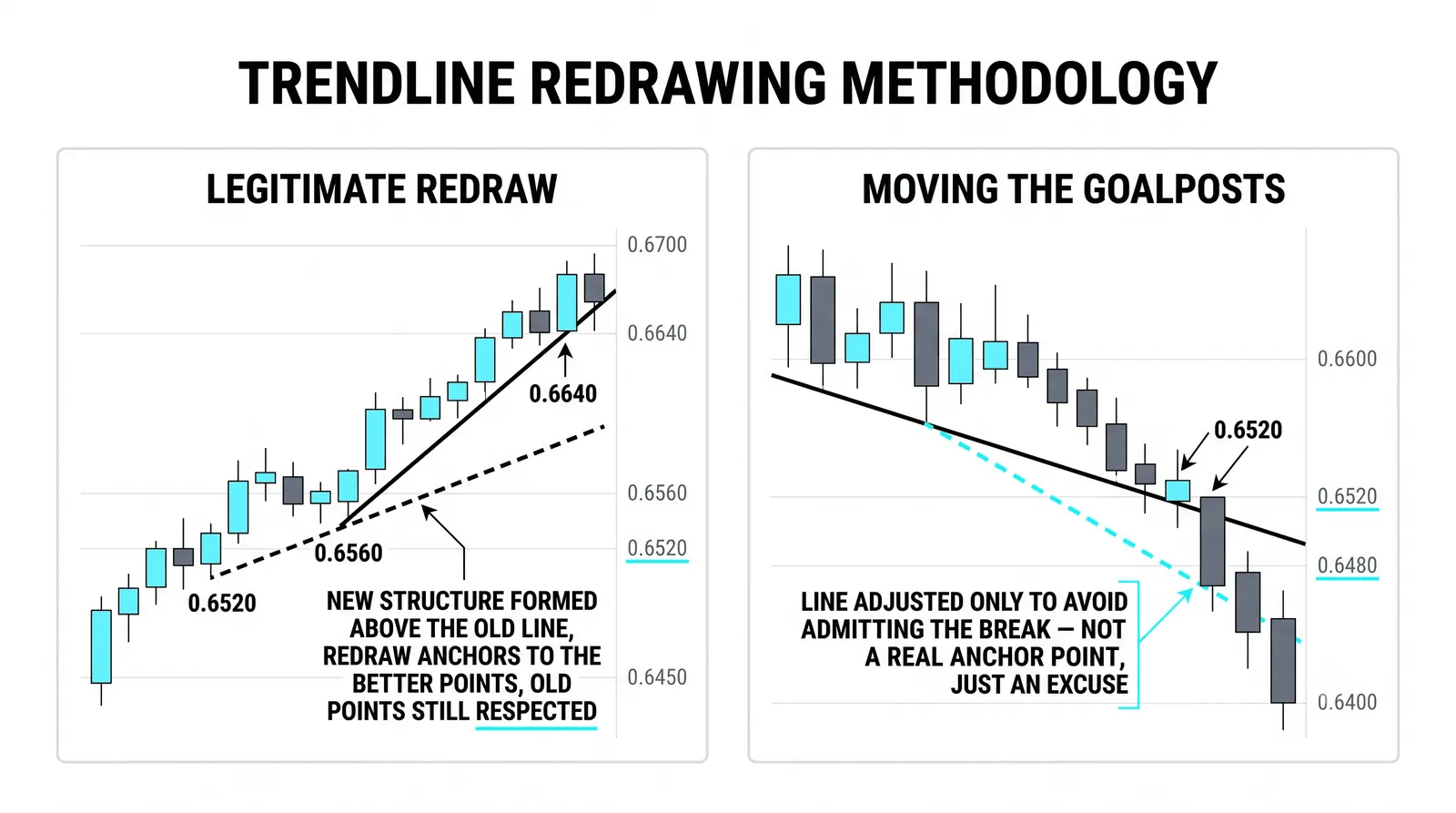 How to Draw Trendlines Correctly