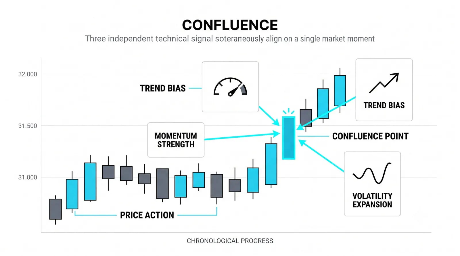 Indicator Confluence Without Chart Clutter
