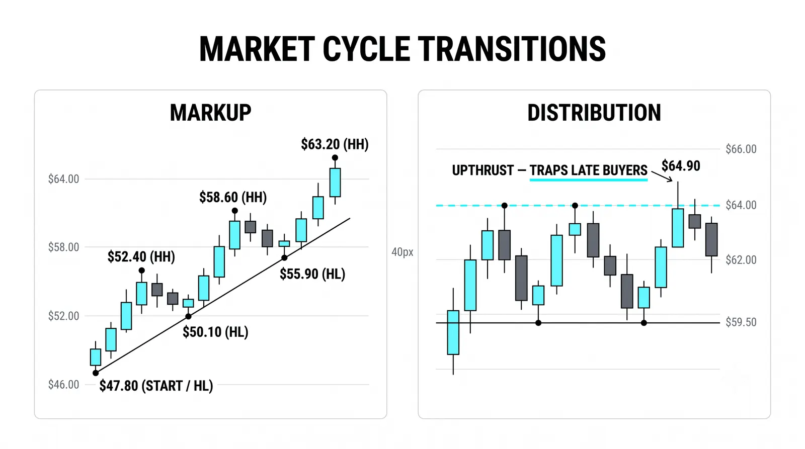 From markup into distribution