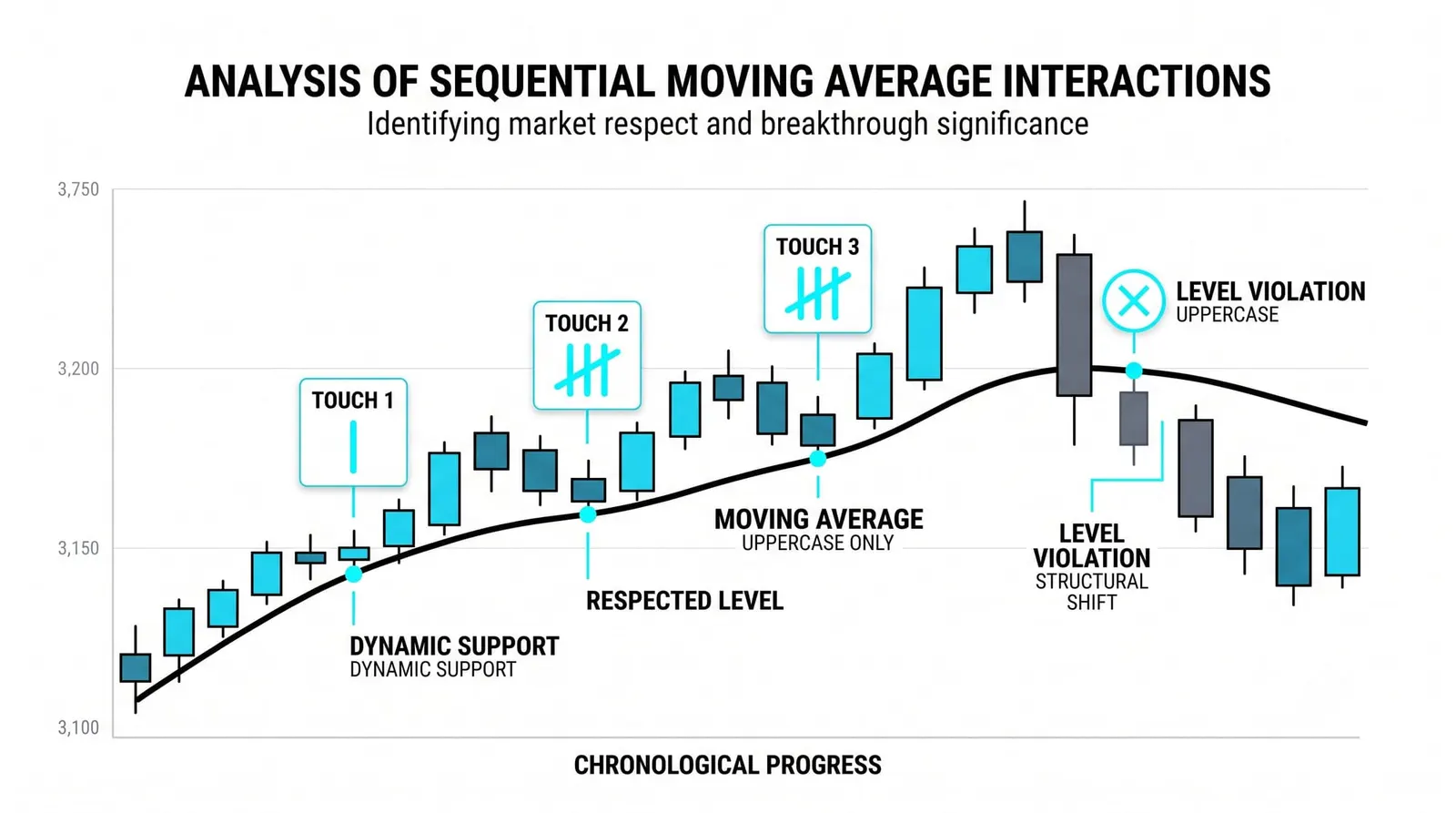 Reading Moving Average Reactions in Practice