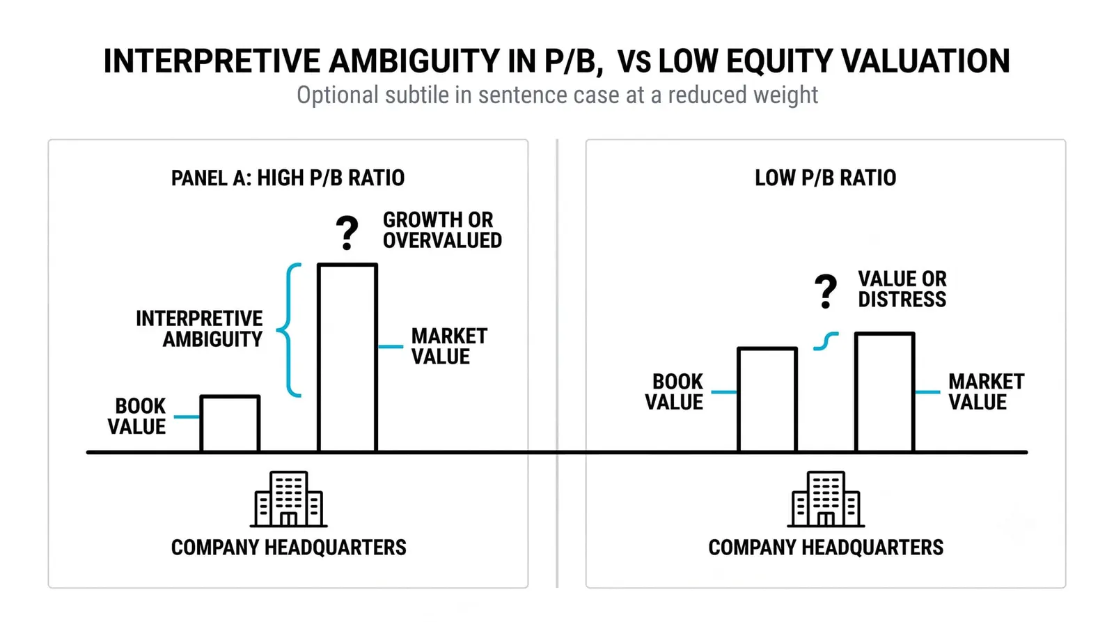 High P/B vs Low P/B: What Each Might Signal