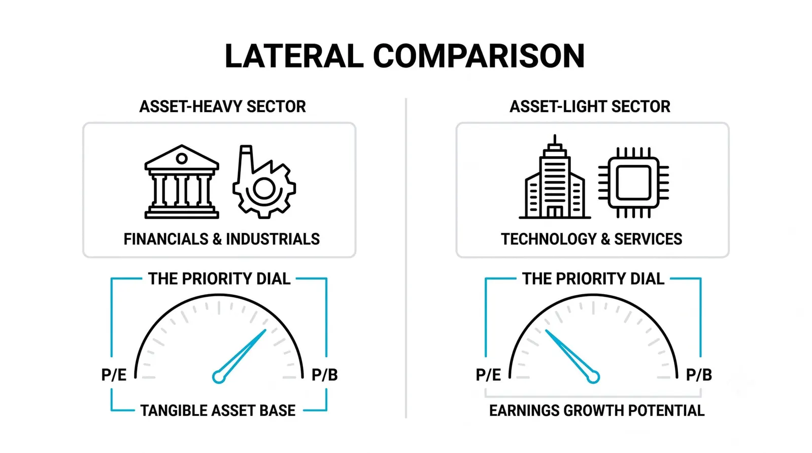 Where P/B Fits Best Compared to P/E