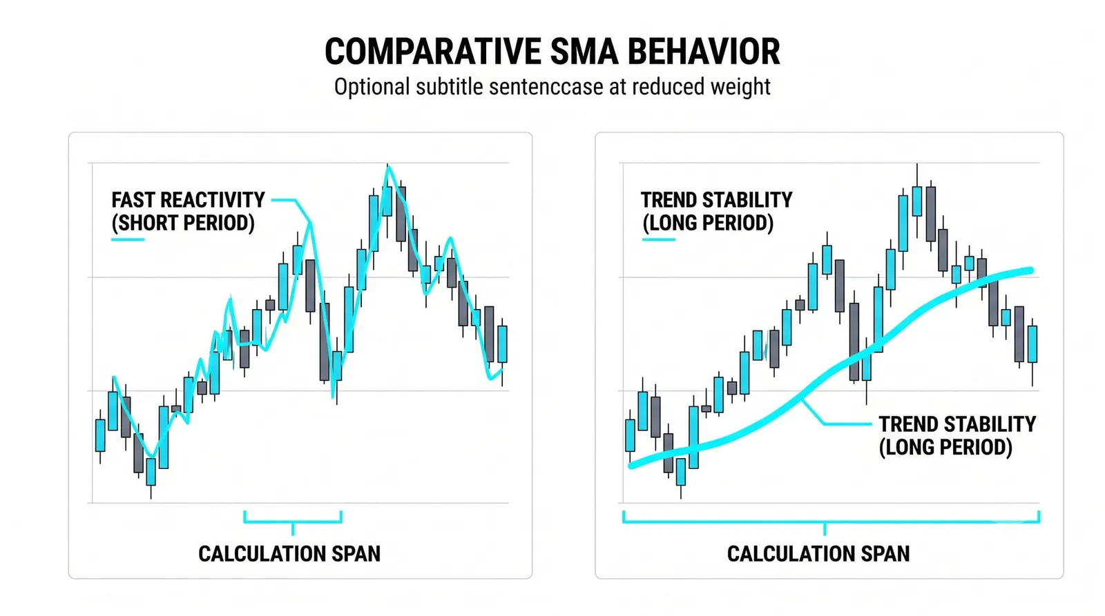 How the SMA Line Behaves on a Real Chart