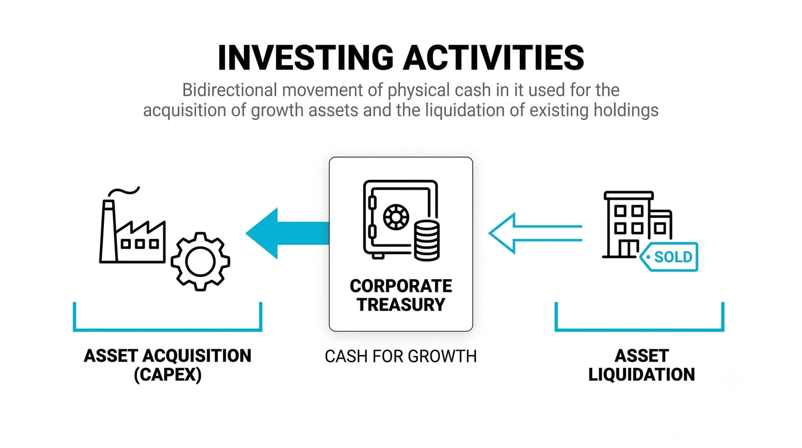 Investing Activities: Cash Spent on or Gained From Growth