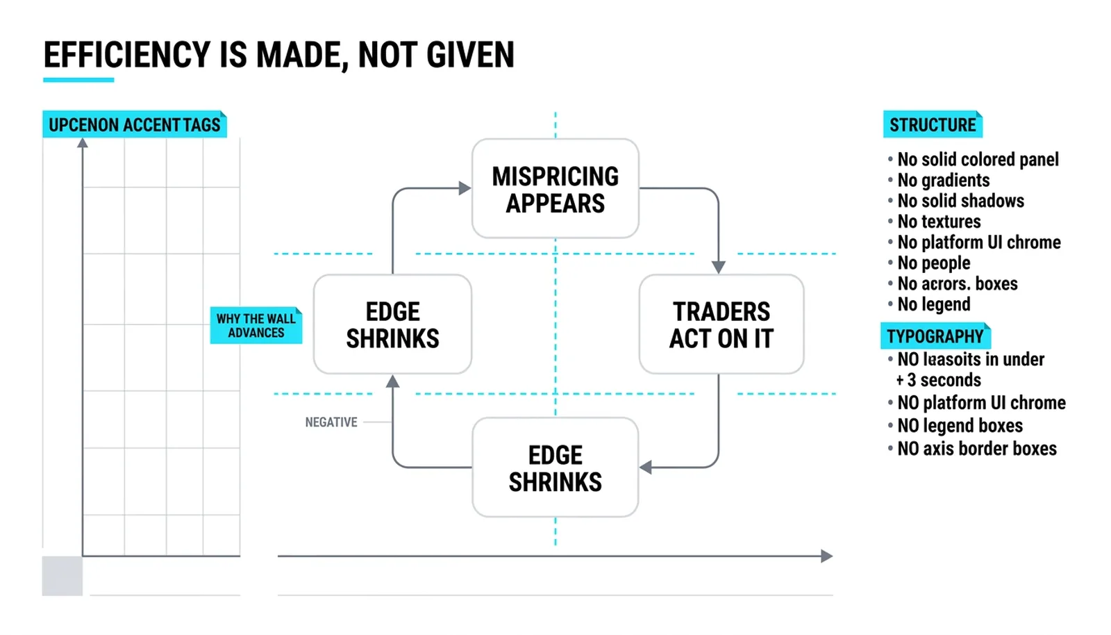 The self-erasing loop: mispricing, traders act, price corrects, edge shrinks
