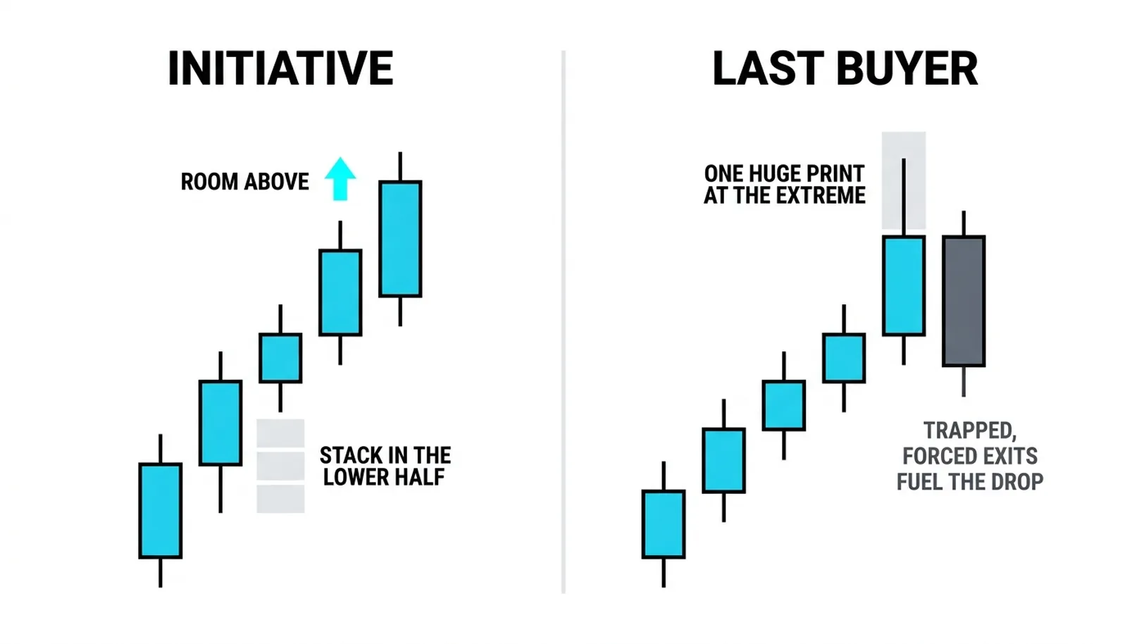 Initiative stack in the lower half beside the one huge print at the extreme that trapped late buyers