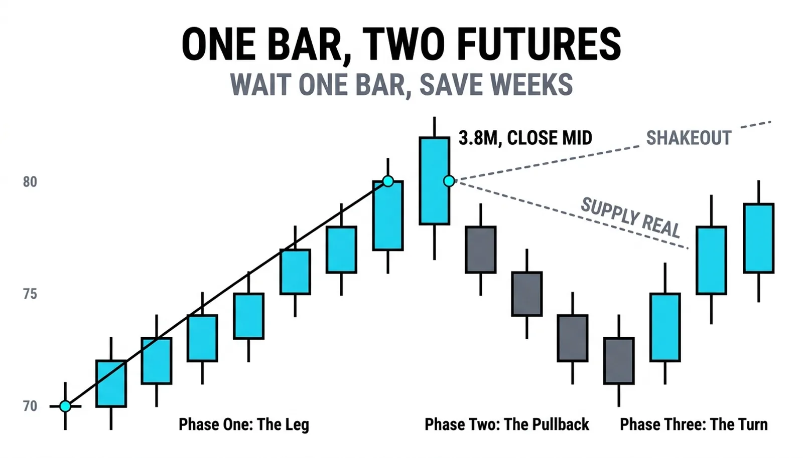 The mid-trend thrust bar on 3.8M with two forked paths ahead: supply real or shakeout